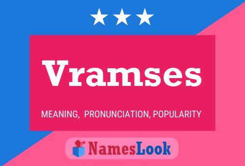 Póster del nombre Vramses