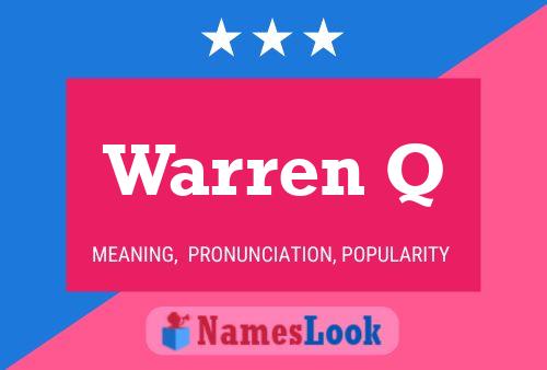 Póster del nombre Warren Q