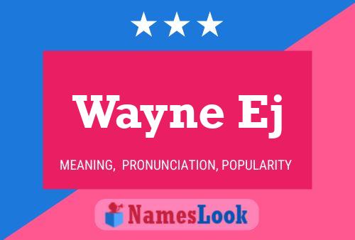 Póster del nombre Wayne Ej