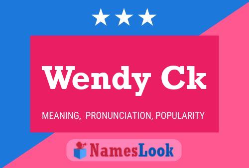 Póster del nombre Wendy Ck