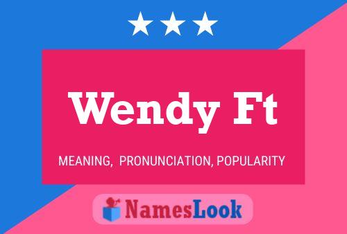 Póster del nombre Wendy Ft