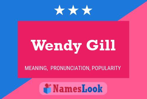 Póster del nombre Wendy Gill