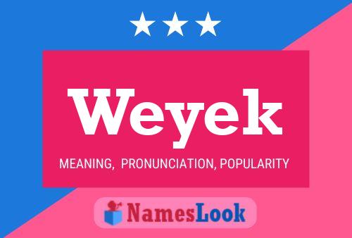 Póster del nombre Weyek