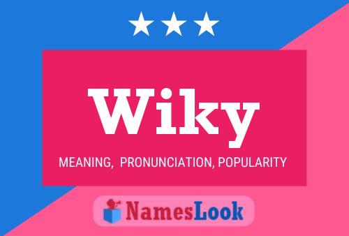 Póster del nombre Wiky