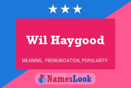 Póster del nombre Wil Haygood