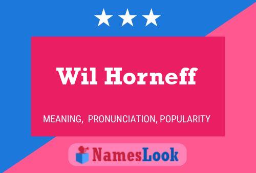 Póster del nombre Wil Horneff