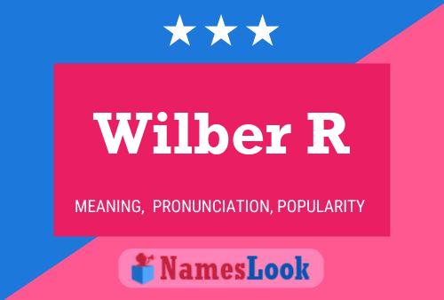 Póster del nombre Wilber R