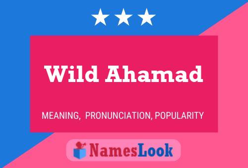 Póster del nombre Wild Ahamad