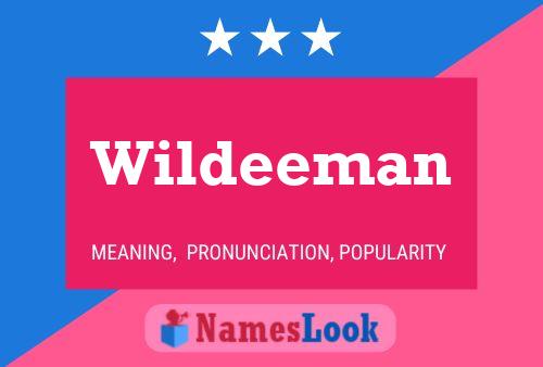 Póster del nombre Wildeeman