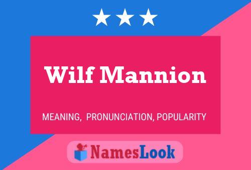 Póster del nombre Wilf Mannion