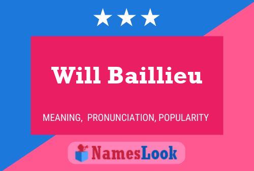 Póster del nombre Will Baillieu