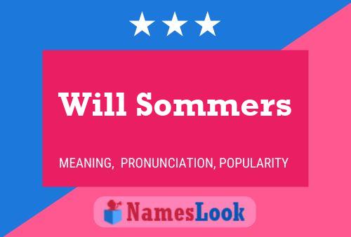 Póster del nombre Will Sommers