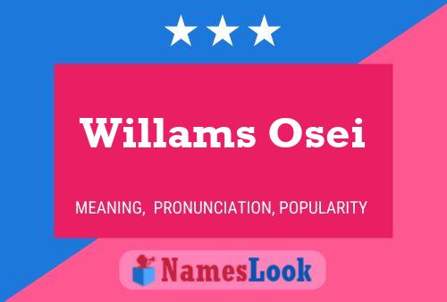 Póster del nombre Willams Osei