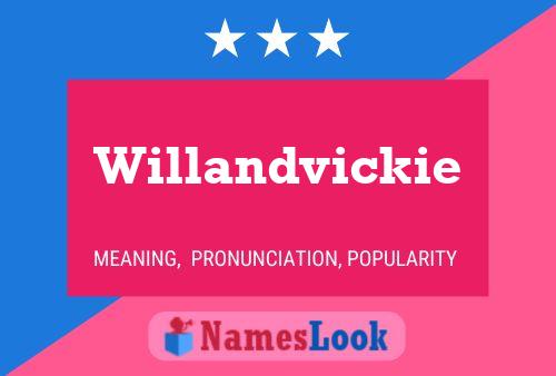 Póster del nombre Willandvickie