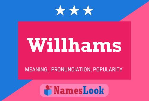 Póster del nombre Willhams