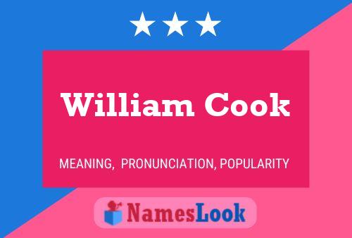 Póster del nombre William Cook