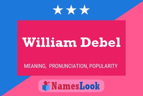 Póster del nombre William Debel