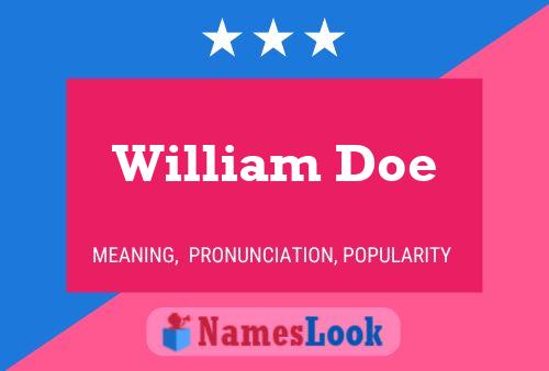 Póster del nombre William Doe