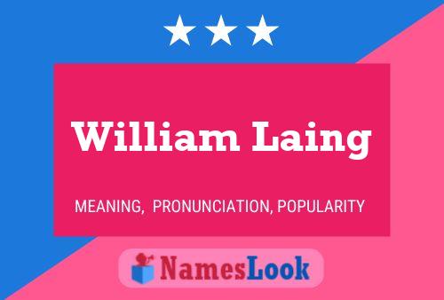 Póster del nombre William Laing