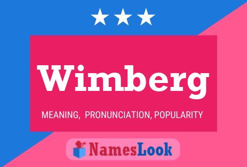 Póster del nombre Wimberg