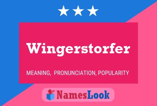 Póster del nombre Wingerstorfer