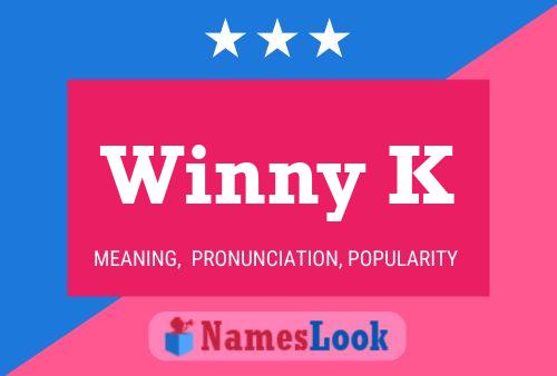 Póster del nombre Winny K