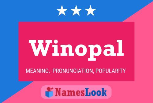 Póster del nombre Winopal