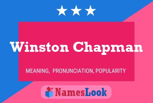 Póster del nombre Winston Chapman