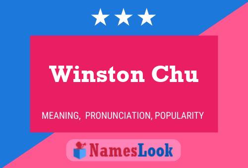 Póster del nombre Winston Chu