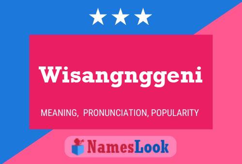 Póster del nombre Wisangnggeni