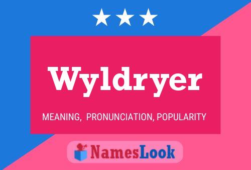 Póster del nombre Wyldryer