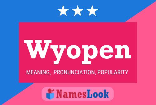 Póster del nombre Wyopen