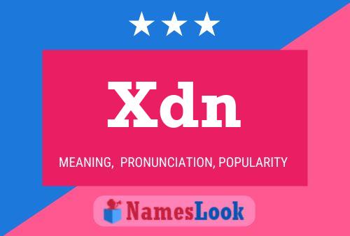 Póster del nombre Xdn