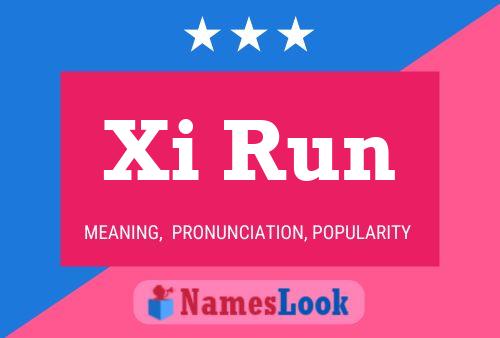 Póster del nombre Xi Run