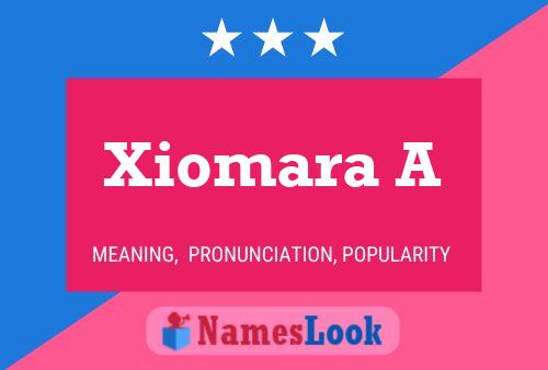 Póster del nombre Xiomara A