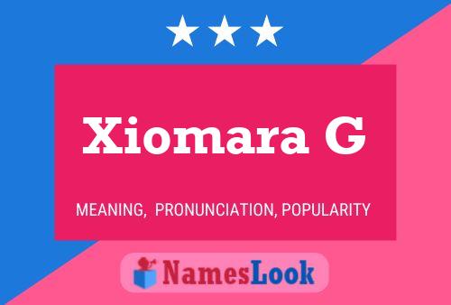 Póster del nombre Xiomara G