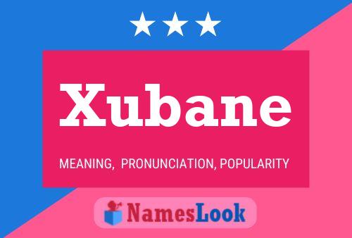 Póster del nombre Xubane