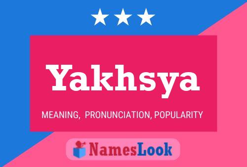 Póster del nombre Yakhsya