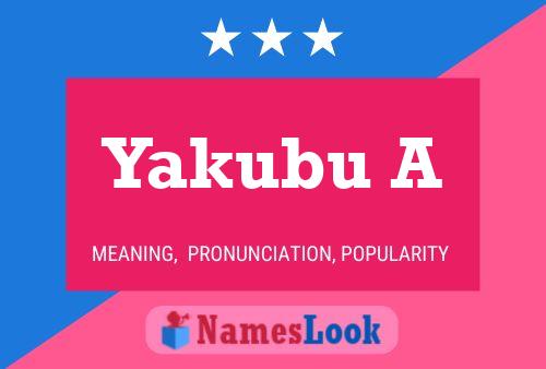 Póster del nombre Yakubu A