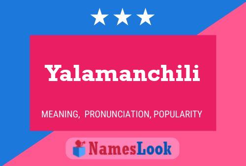 Póster del nombre Yalamanchili