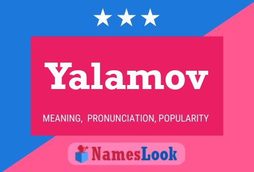 Póster del nombre Yalamov