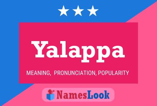 Póster del nombre Yalappa