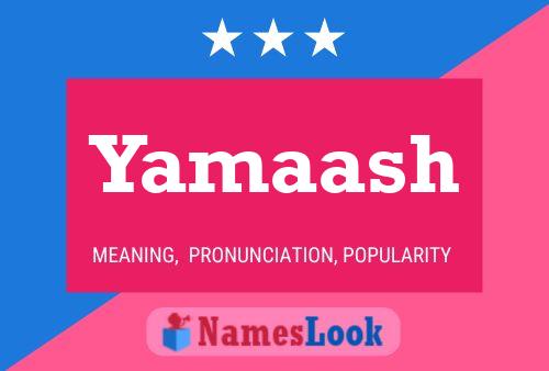 Póster del nombre Yamaash