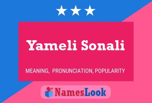 Póster del nombre Yameli Sonali