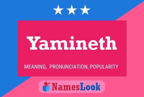 Póster del nombre Yamineth