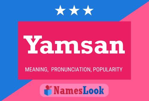 Póster del nombre Yamsan