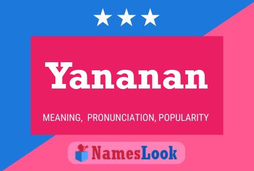 Póster del nombre Yananan