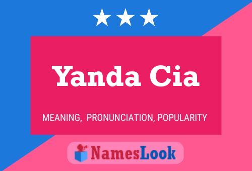 Póster del nombre Yanda Cia