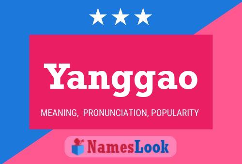 Póster del nombre Yanggao