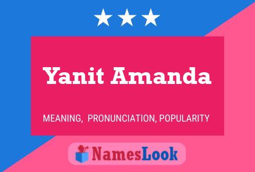 Póster del nombre Yanit Amanda